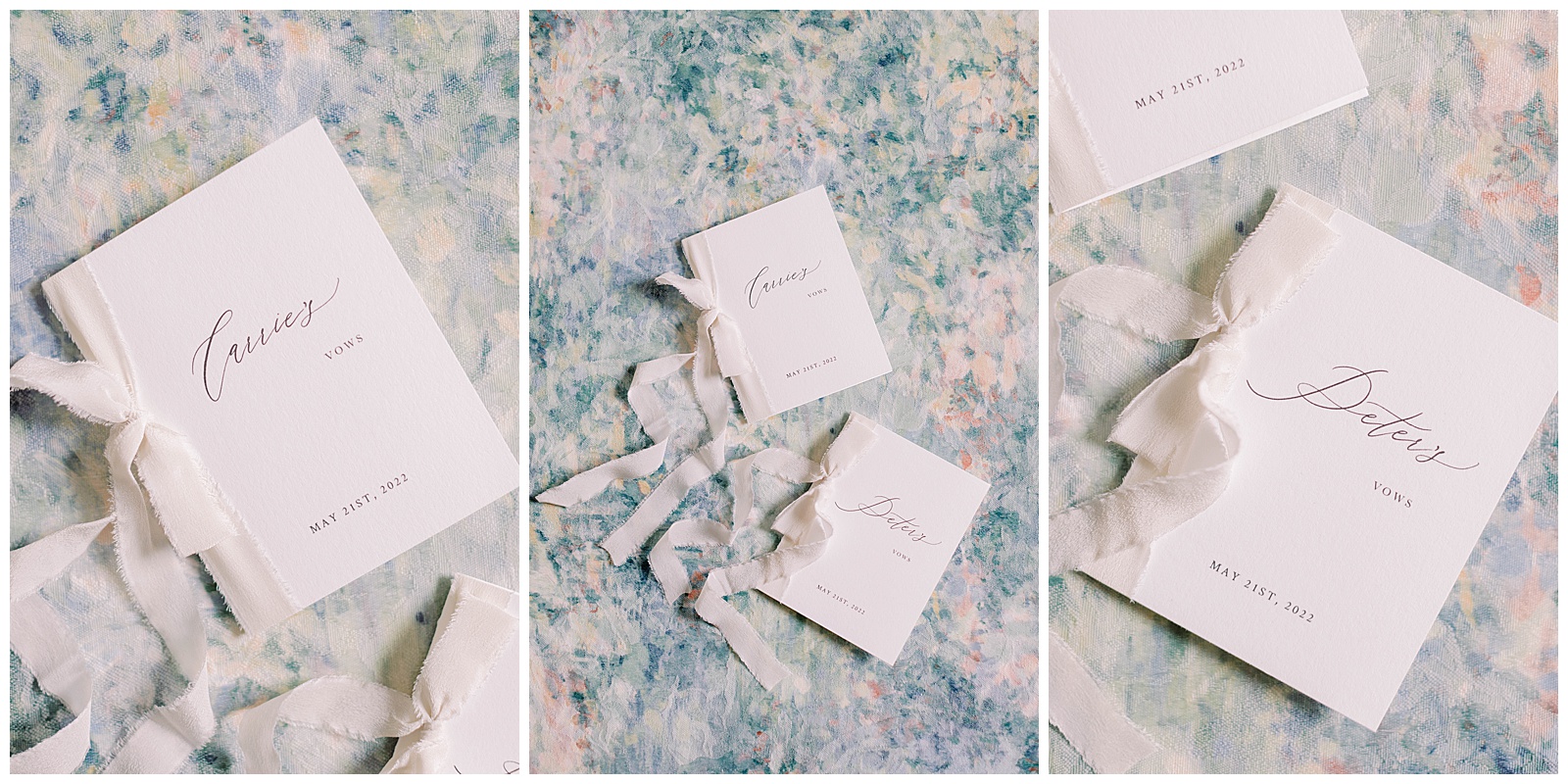 custom personalized wedding vow books