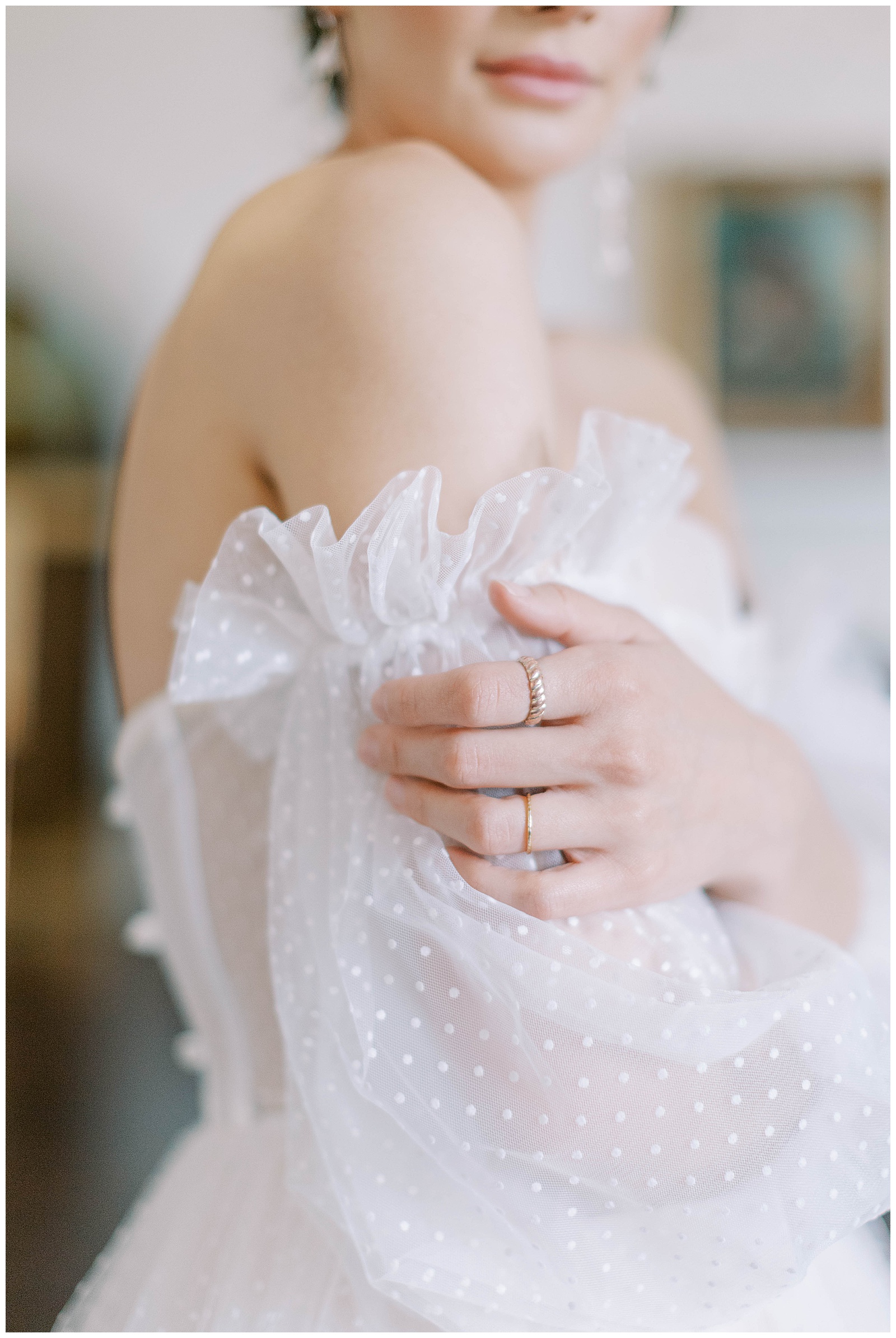 bridal gown sleeve detail, kansas city wedding