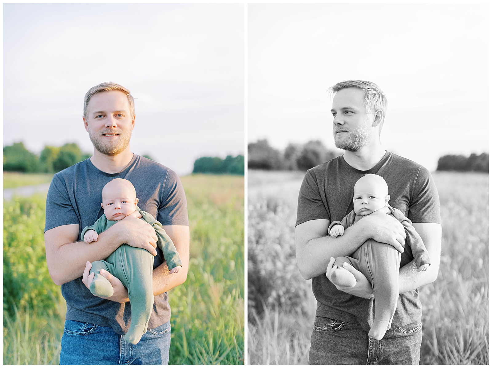 james a reed sunrise family session dad with baby photography